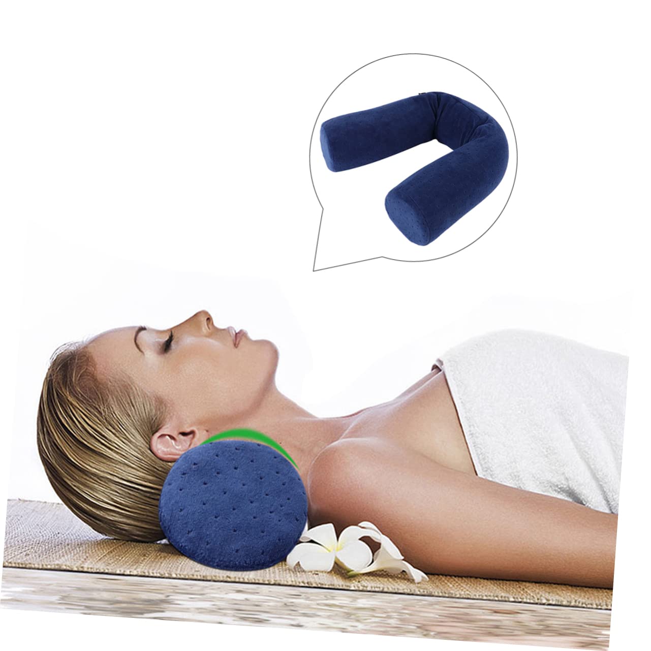 VALICLUD Cuscino in Memory Foam Design Rullo Cuscino di Supporto per Collo per Uso Adatto Diverse Posizioni e Supporto Ergonomico