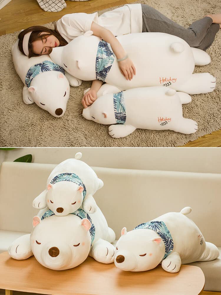 Amazon.co.jp: 抱き枕 しろくま ふわふわ もちもち ぬいぐるみ だき