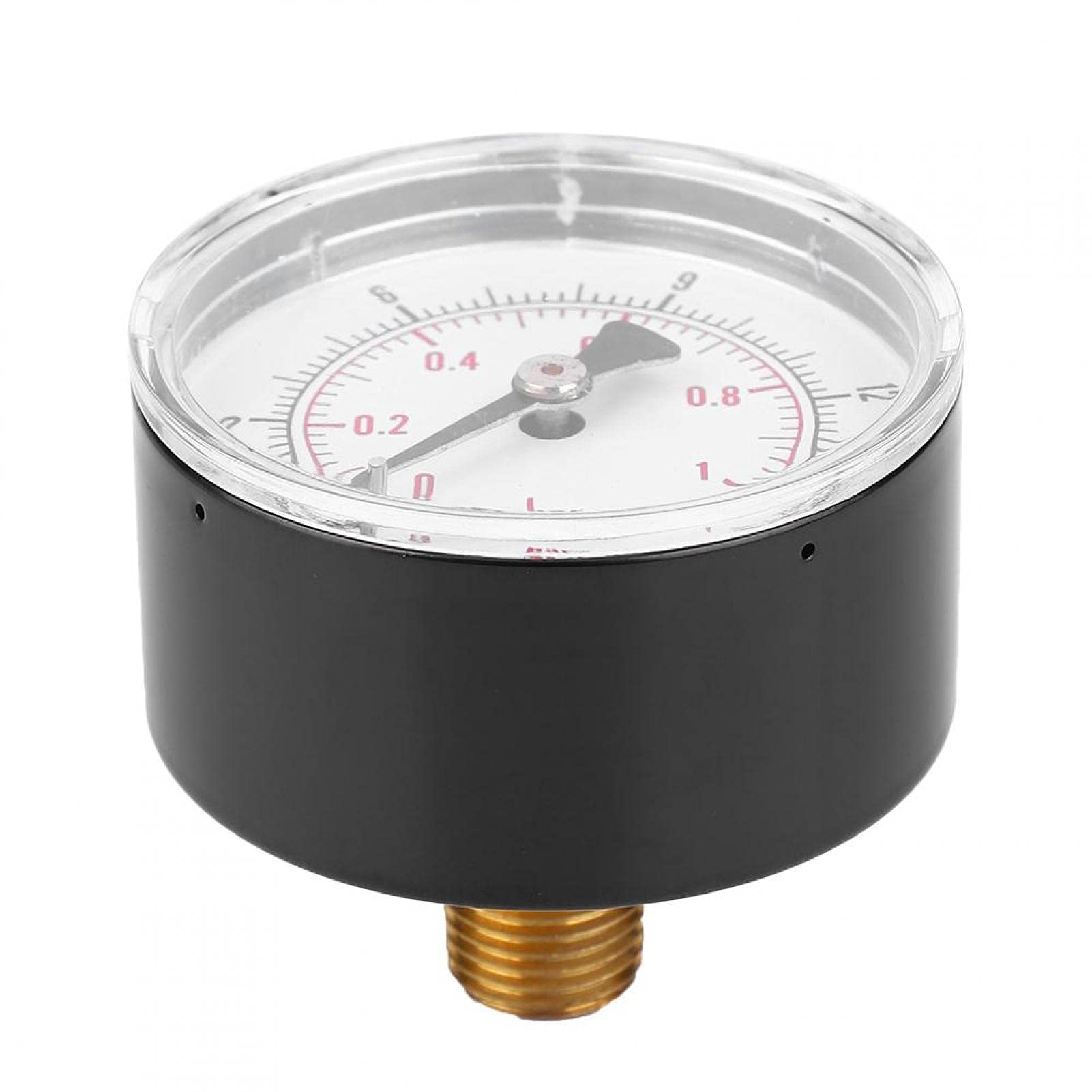 Manometro FTVOGUE In Ottone – 1/4 BSPT, 0-15 PSI / 0-1 Bar, Per Aria, Acqua, Olio E Gas