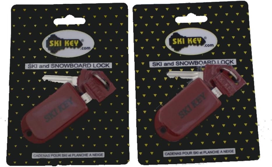 Ski & Snowboard Locks Keyed The Same (Red)- Family Lock Set