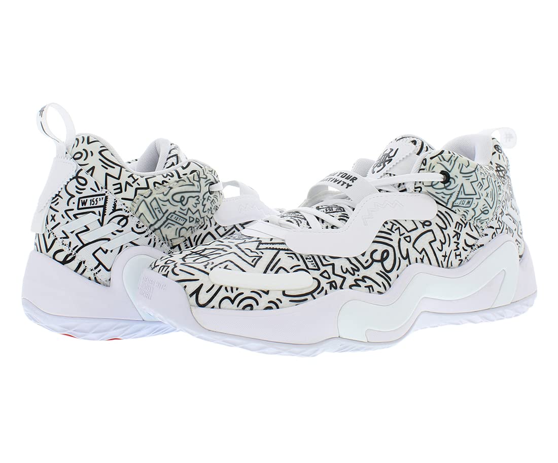 Adidas D.O.N. Issue 3 Gca Unisex Shoes Size 12, Color: White/Black-White