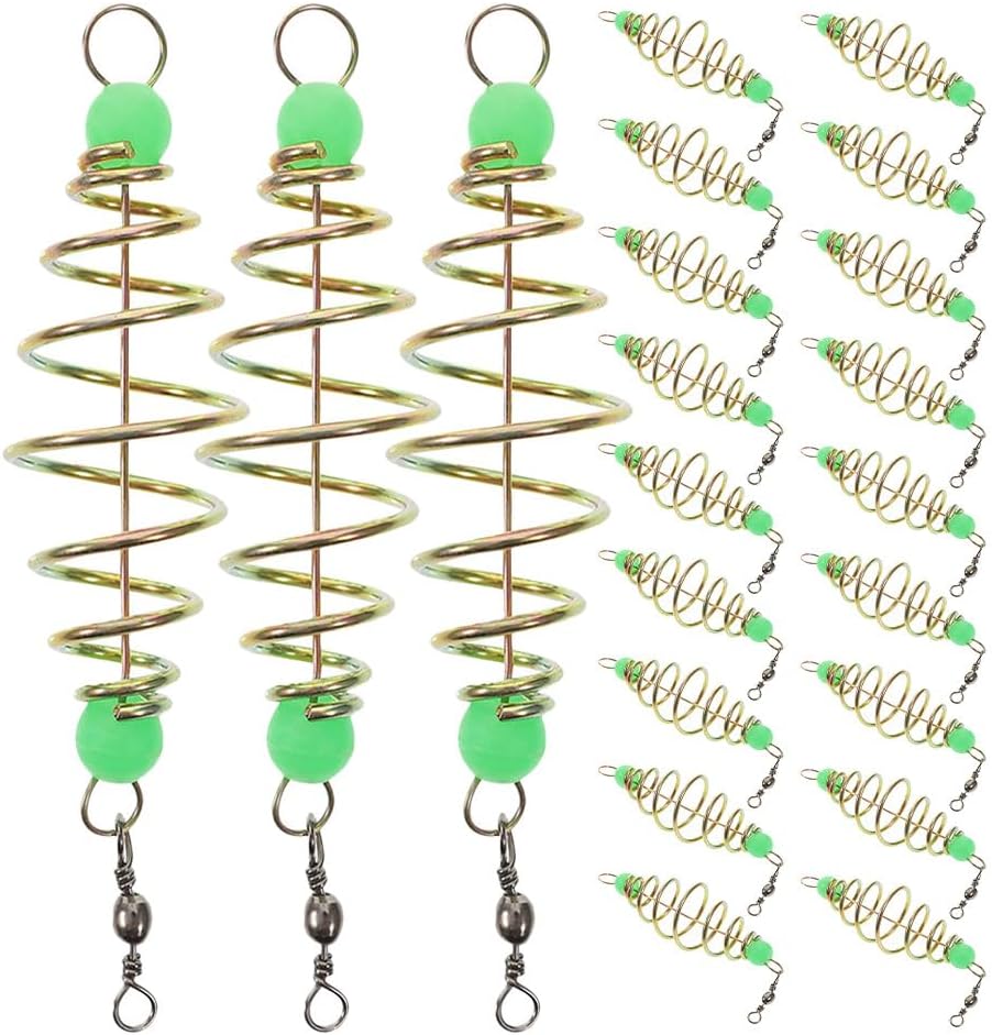 Veemoon Carp Bait Holder,Luminous Carp Feeder Olive Shape Fish Accessories for Anglers Freshwater and Saltwater Fishing