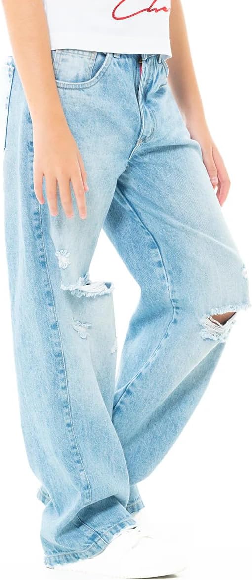 Nauty Blue Basic Bootcut Jeans for Girls High Rise Straight Jean - Teen Jeans for Casual Occasions for Girls Size for Girls