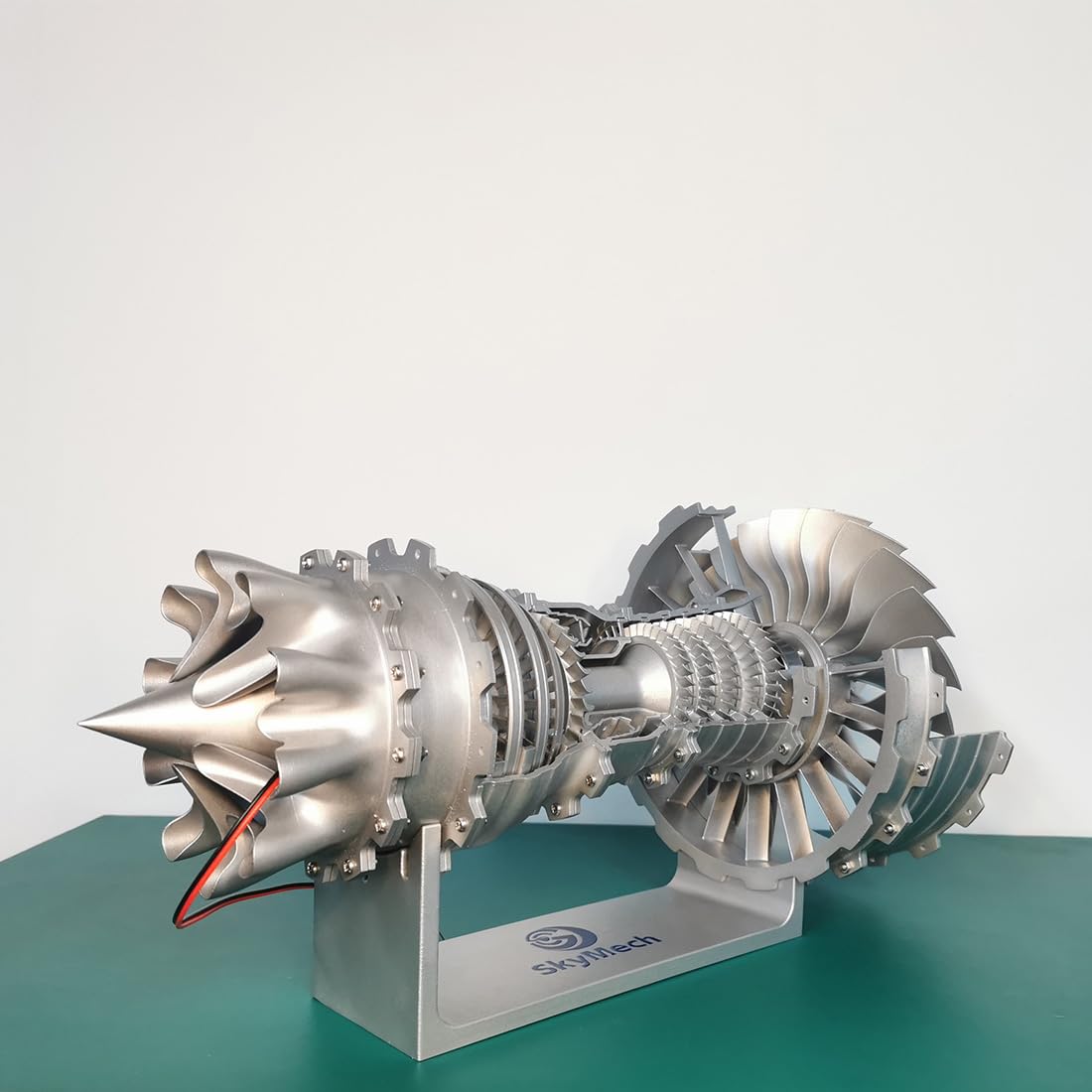 Model silnika spalinowego, 900 turbofanów, silnik do samodzielnego montażu, model silnika samolotowego, fizyka, zabawka eksperymentalna dla dorosłych – 150 szt