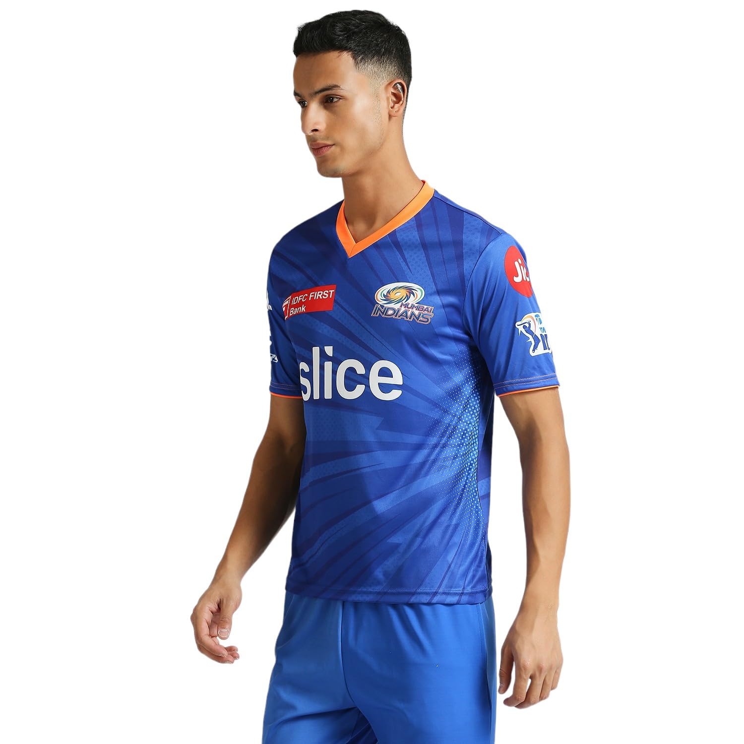 playR x MI Training Jersey 2024, maglietta sportiva da uomo a mezze maniche, vestibilità regolare, comoda maglietta sportiva per partite, allenamento e abbigliamento casual, elegante maglietta MI per