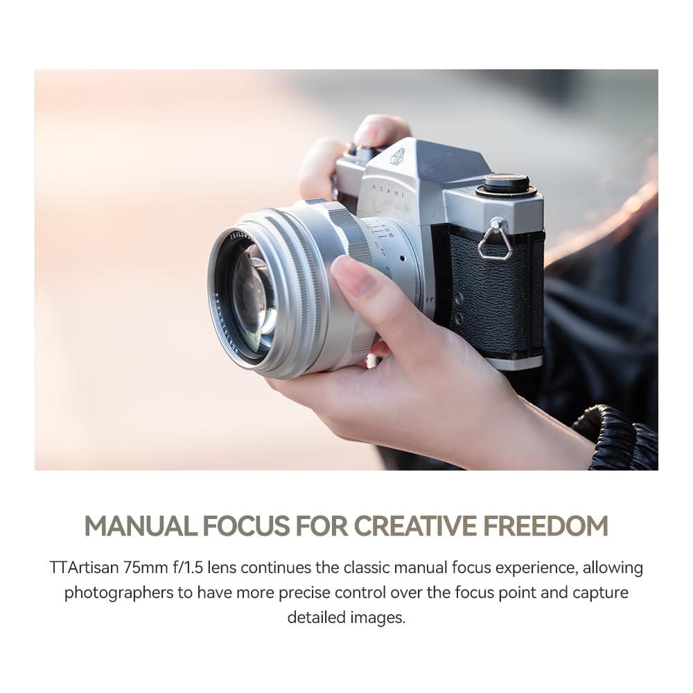 Amazon.co.jp: TTArtisan 75mm F1.5 M42 フルフレームカメラレンズ