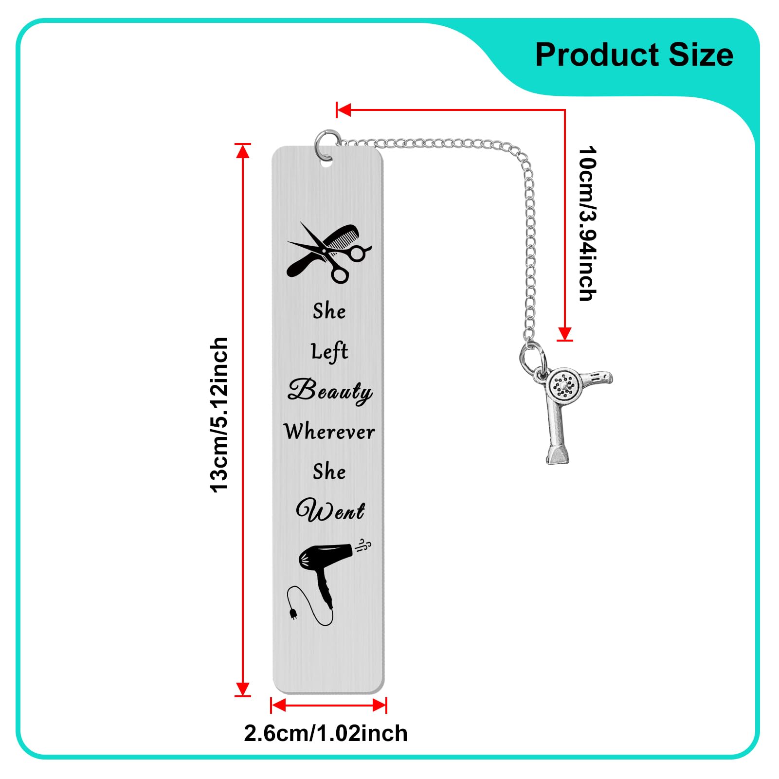 Amazon.com: Hair Stylist Bookmark Gifts for Hairdresser Friends Christmas  Birthday Graduation Gift for Stylists Cosmetology Jewelry Funny Hair  Dresser ...