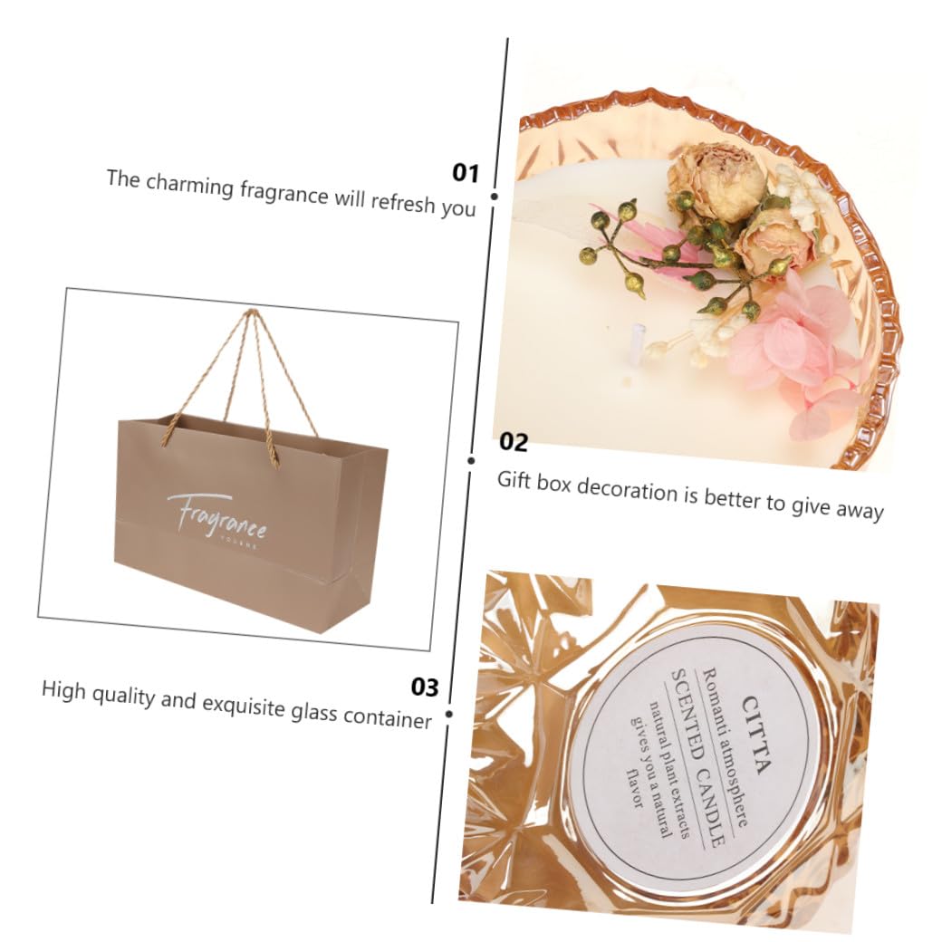 Vela Aromática de Cera Natural Rosa, 1 Pieza, Elegante y Delicada | Aroma Natural, Ambiente Romántico y Relajación, Adecuado para Decoración del Hogar y Uso en Habitación