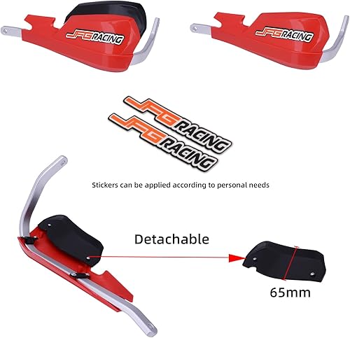 Miniatura 6 de JFG RACING Protectores de mano universales para motocicleta de 78 pulgadas, 0.866 in y 1 18 pulgadas, 1.102 in para motos de nieve, motocross, MX
