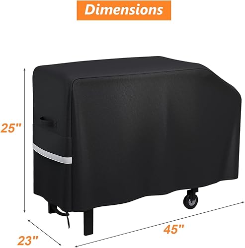 Miniatura 7 de Tapa de plancha para parrilla Blackstone de 28 pulgadas, parrilla con tapa con bisagras para exteriores, cubierta dura con asa para 28 pulgadas,