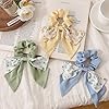 5 Pcs Floral Hair Scarf Scrunchies Bowknot hair ri... #5