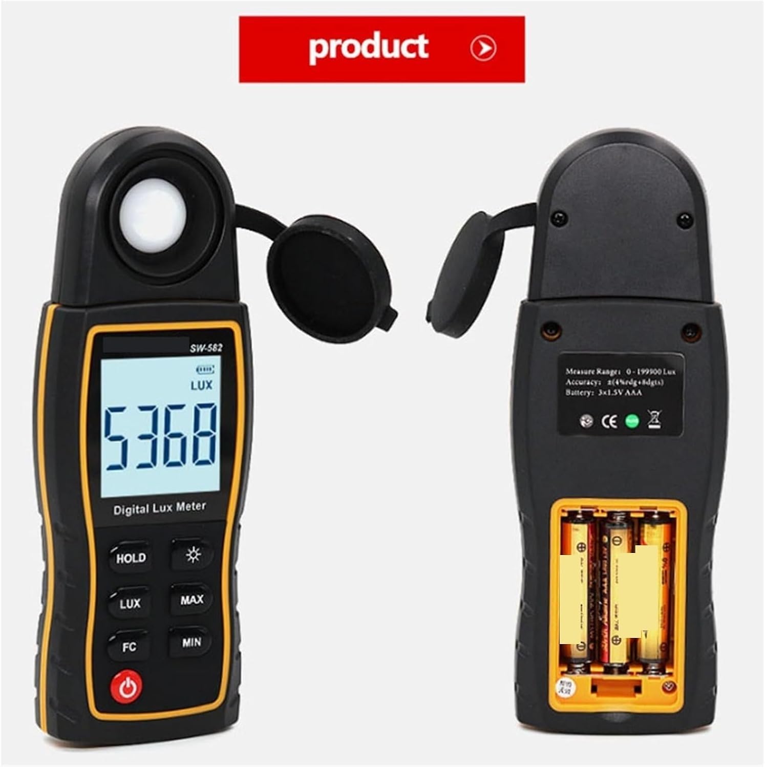 Photographic Light Meters Unit Light Lux Uv Meter Photometer for Professional Photography Luxmeter Digital Illuminomete for Plants Aquarium Light Tester