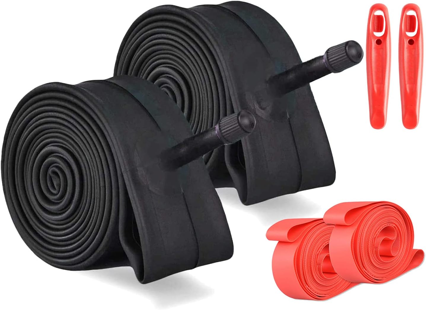 2 Pack Bike Inner Tire Tube 24x1.9/2.125 with Tire Levers