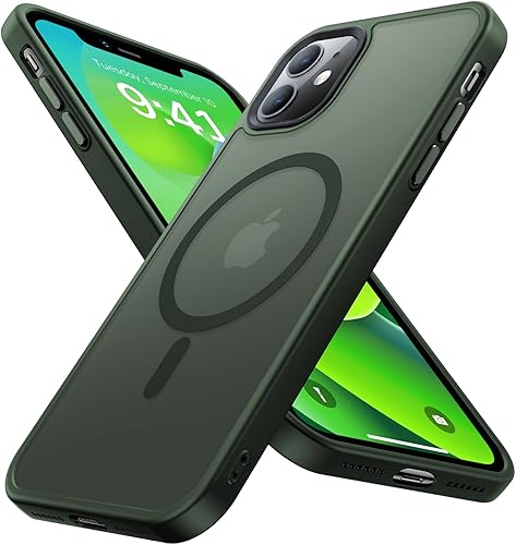 Olialia Funda magnética fuerte para iPhone 11 compatible con MagSafe protección militar contra caídas agradable al tacto a prueba de golpes funda