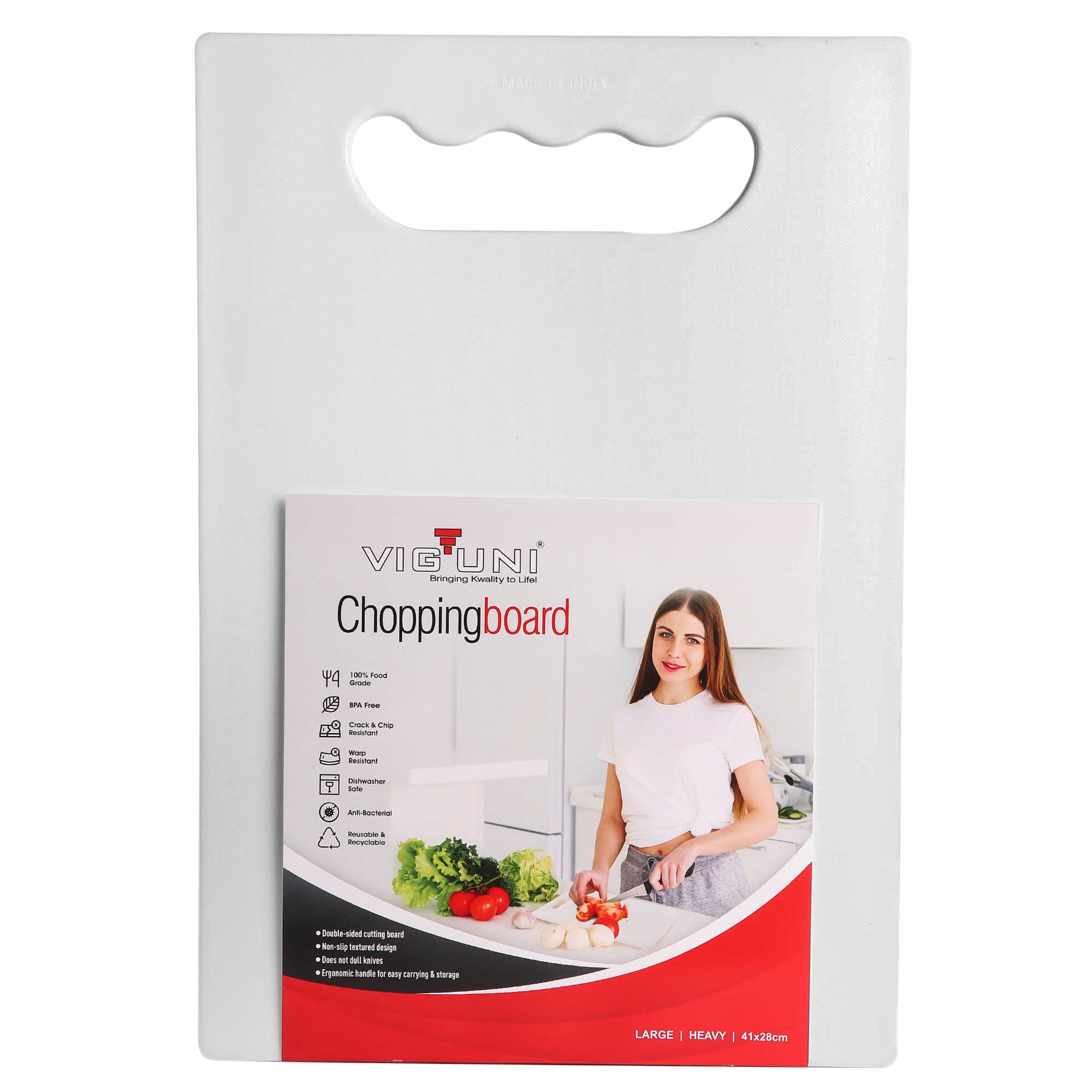 See full amazon price history chart for VIGUNI Chopping Cutting Board Double-Sided (41cm x 28cm) Large Size, Non-Slip, Textured Design, BPA-Free, Dishwasher-Safe, Eco-Friendly Cutting Board for Vegetables, Fruits & Cheese - White VIGUNI Chopping Cutting Board Double-Sided (41cm x 28cm) Large Size, Non-Slip, Textured Design, BPA-Free, Dishwasher-Safe, Eco-Friendly Cutting Board for Vegetables, Fruits & Cheese - White (B08HJDPTYT) Amazon Price History, Amazon Price Tracker