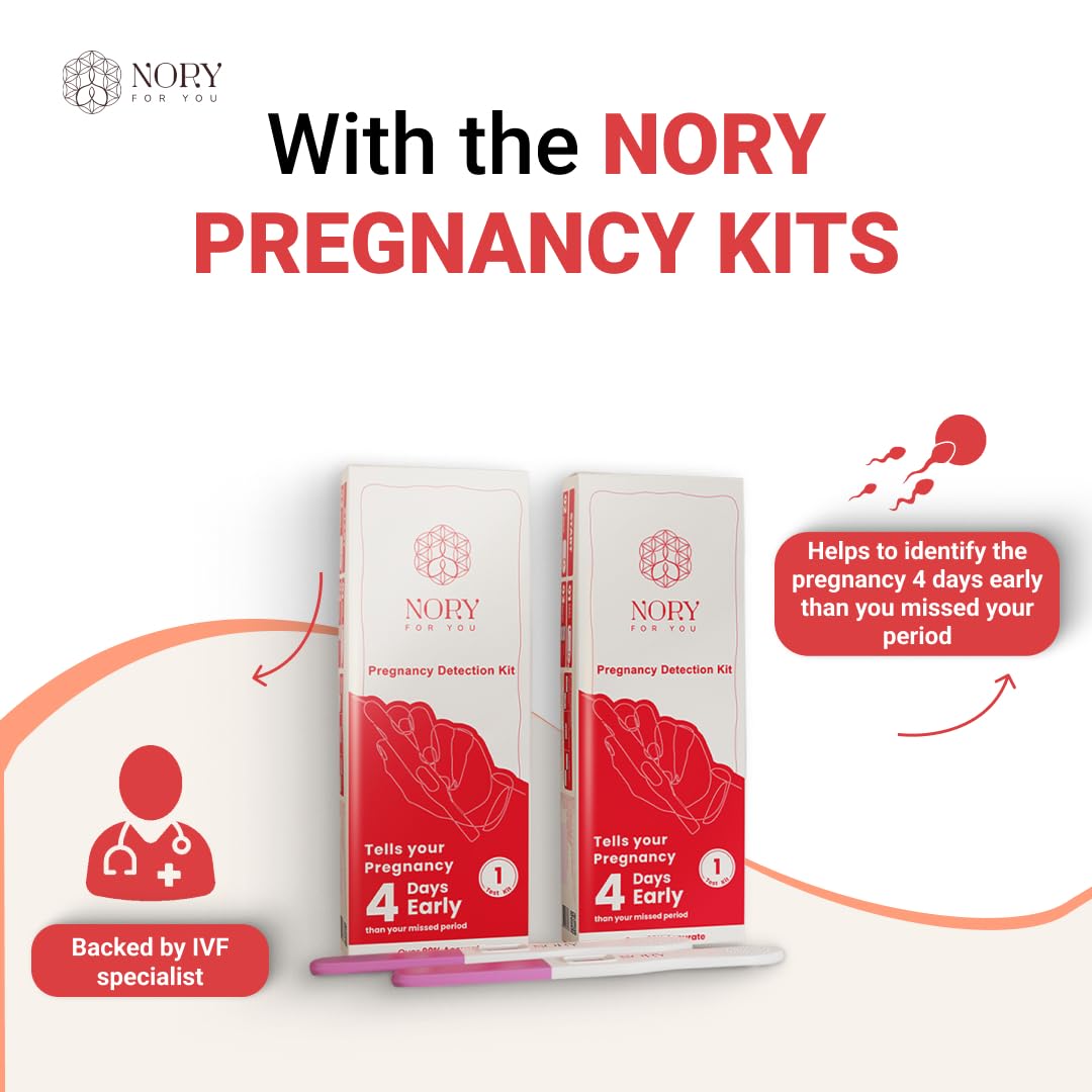 Nory pregnancy test kit for women, 4 days before pregnancy, rapidly accurate and reliable results, it is easy to use a step digital device for home, urine HCG midstream test for girls (pack of 3) Nory pregnancy test kit for women, 4 days before pregnancy, rapidly accurate and reliable results, it is easy to use a step digital device for home, urine HCG midstream test for girls (pack of 3)