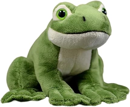 lilizzhoumax Green Frog Plush Toy, 6.29inch Green Super Soft Realistic Frog Stuffed Animal Toy Cute and Fun Simulation Party Home Decorations Childrens Birthday Christmas