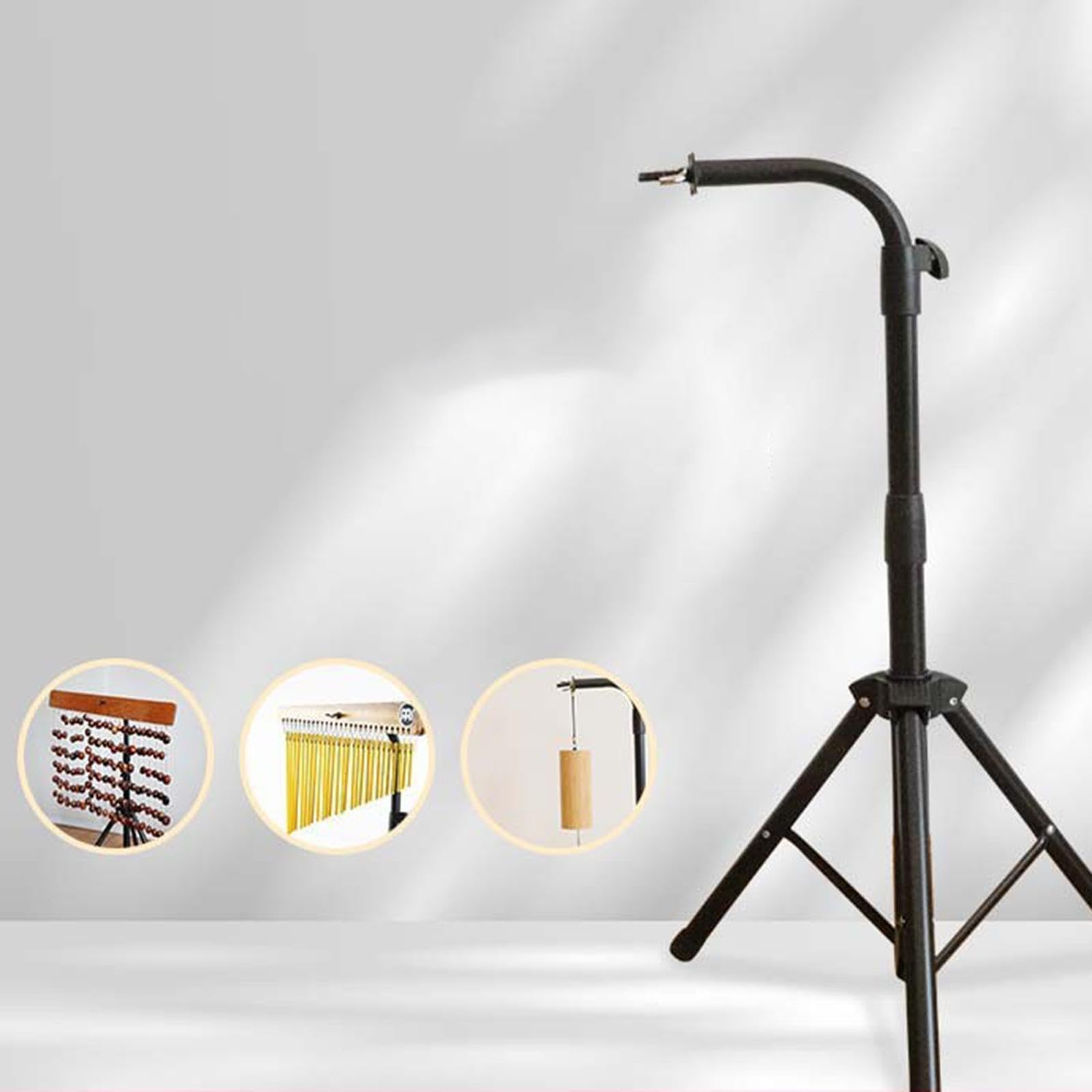 Supporto per Glockenspiel Da Barra, Regolabile, Accessori per Strumenti a Percussione, Supporto per Campanelli a per Prove, Nero