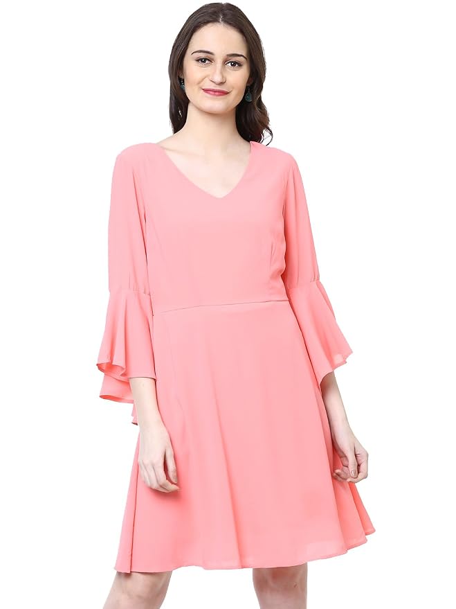 Harpa Black Solid Dress(GR5119-BLACK)