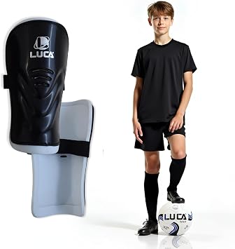 LUCA Sports Soccer Shin Guards for Youth & Adults - Superlight Shin Guards for Boys, Girls, Men & Women - 2 Shinguard Set
