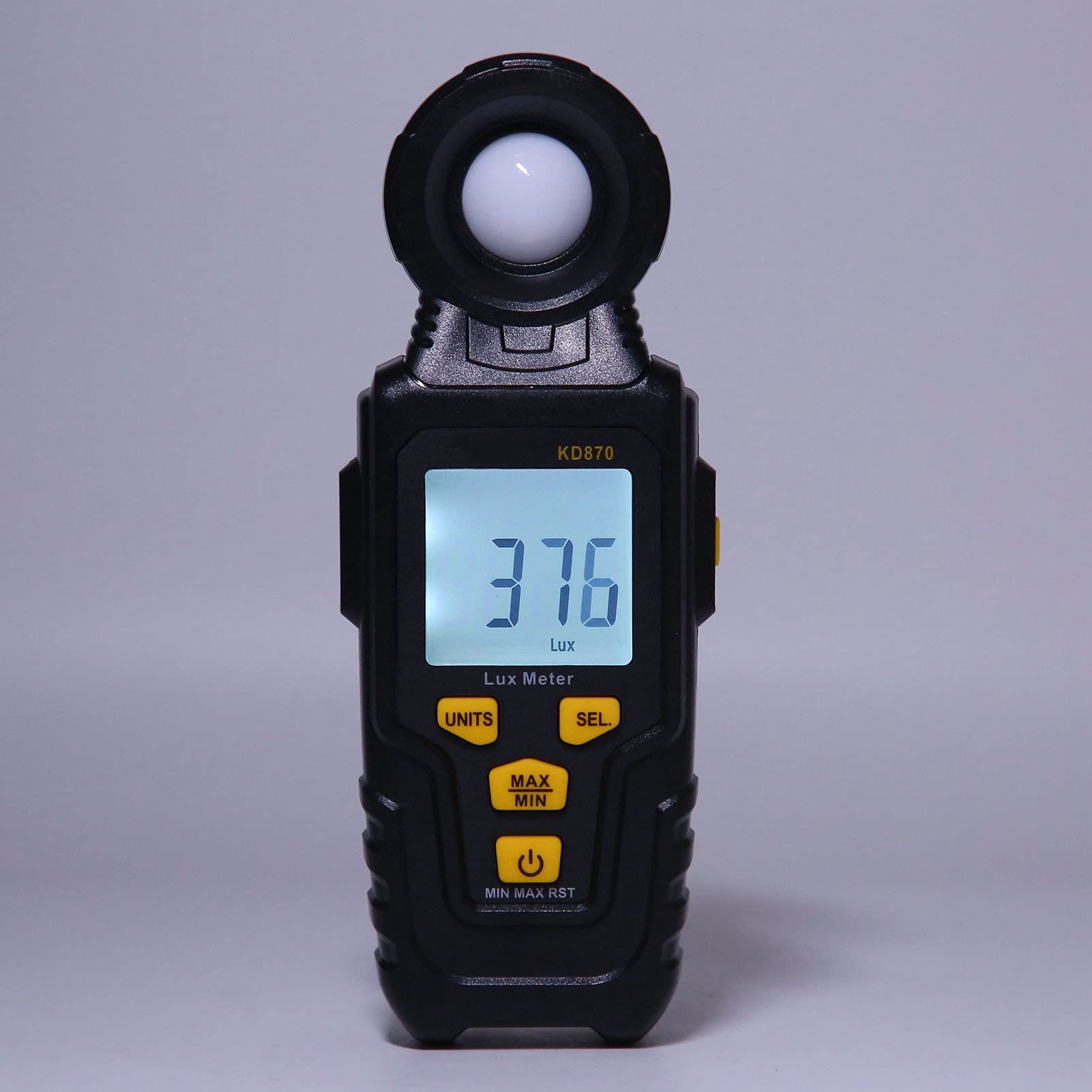 Illuminometro multifunzione LCD Misuratore digitale portatile di illuminamento Misuratore ambientale automatico con luxmetro Misuratore di luce Conservazione dei dati per ambienti