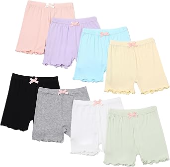 Chicduo 8 Pack Girls Shorts Toddler Bike Shorts for Girls Cartwheel Shorts