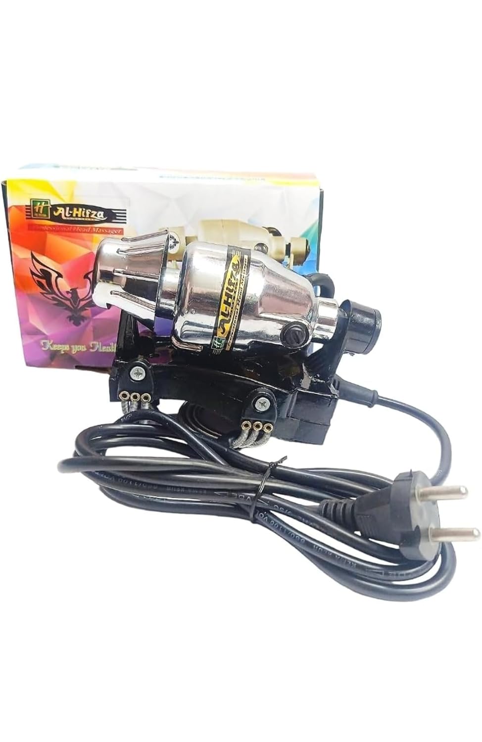 Al Hifza Handy Powerful Floating Action Body/Head Massage/Double Speed Handy Massagar (Chorm Silver) Al Hifza Handy Powerful Floating Action Body/Head Massage/Double Speed Handy Massagar (Chorm Silver)