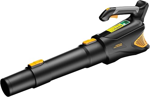 Miniatura 9 de Soplador de hojas inalámbrico de hasta 500 CFM compatible con batería Makita de 18 V (solo herramienta), soplador eléctrico de hojas inalámbrico con