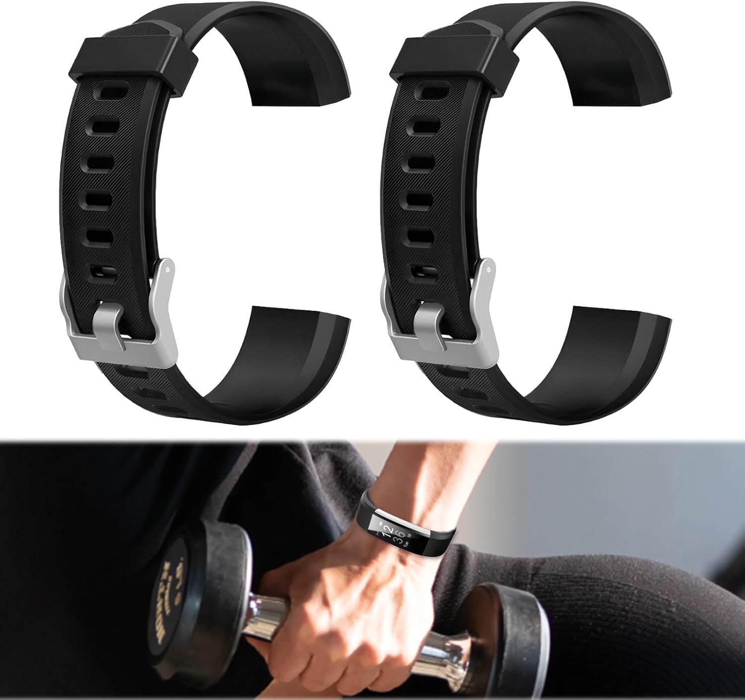 Watch Bands Replacement for ID115plus HR, Very Fit Pro Activity Fitness Tracker Wrist Bands Set, Multicolor Veryfitpro Smart Watch Strap Replacements