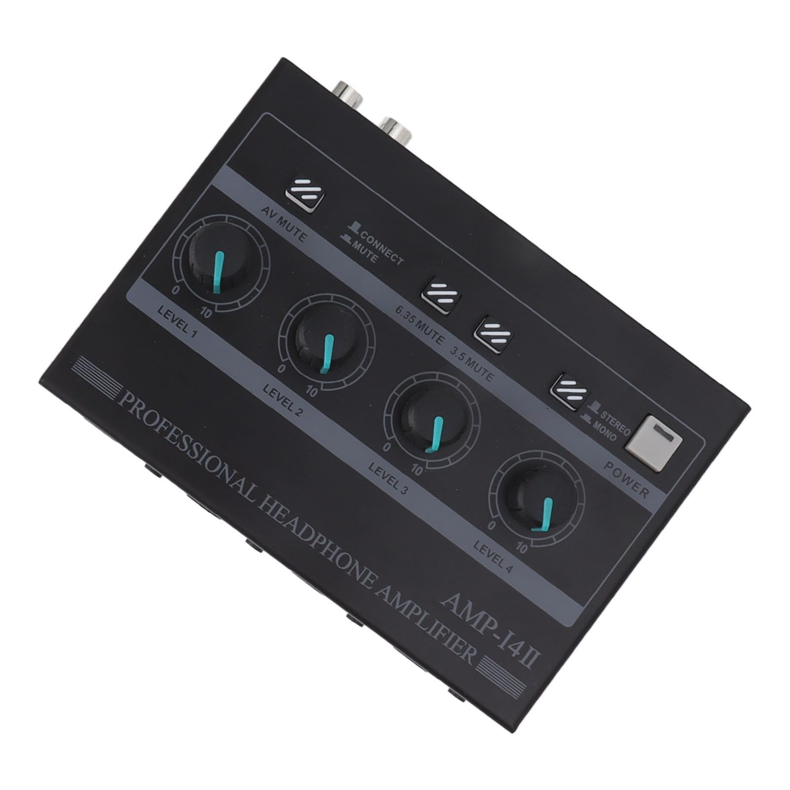 Amplificatore per Cuffie a 4, Amplificatore Stereo in Metallo