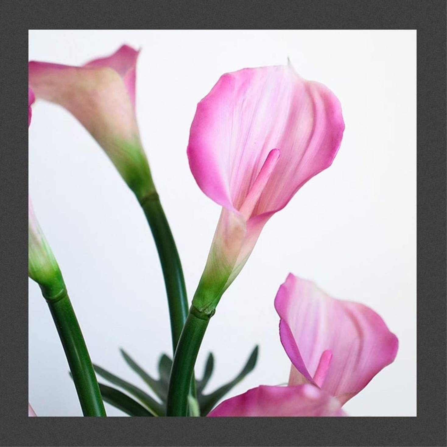 Künstliche Blumen Wunderschön Künstliche Blumen Real Touch Calla Lily Fake Blumenvasen-Set Für Heimdekoration Künstliche Blumen wie Echt