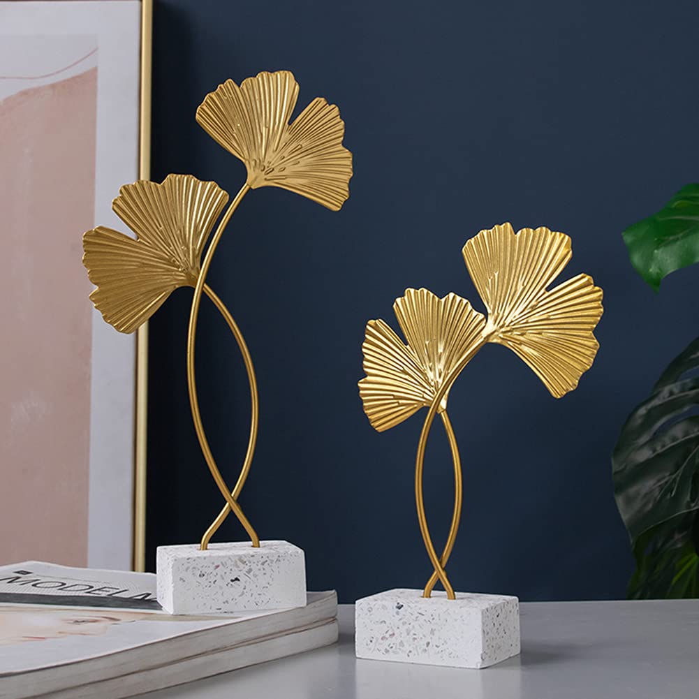 Wanddecoratie,Muur metalen decor kunst Ginkgo biloba wandsculpturen voor thuis buiten binnen decoratie ornamenten badkamer woonkamer slaapkamer