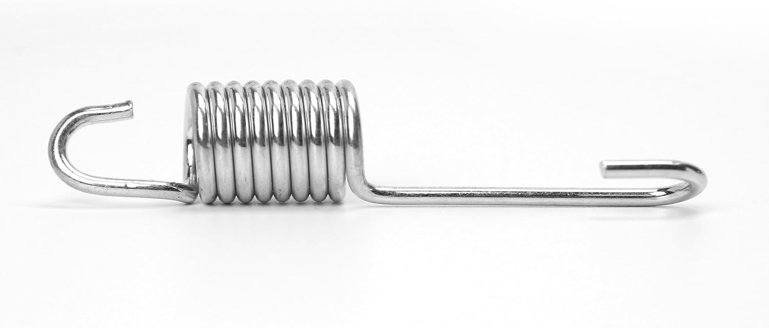 6 Pcs Silver Metal Motorcycle Side Kickstand Springs Universal Steel Springs Replacement for Kick Side Stand Spring Bicycle Mini Bike Electric Scooter 104mm 103mm 84mm