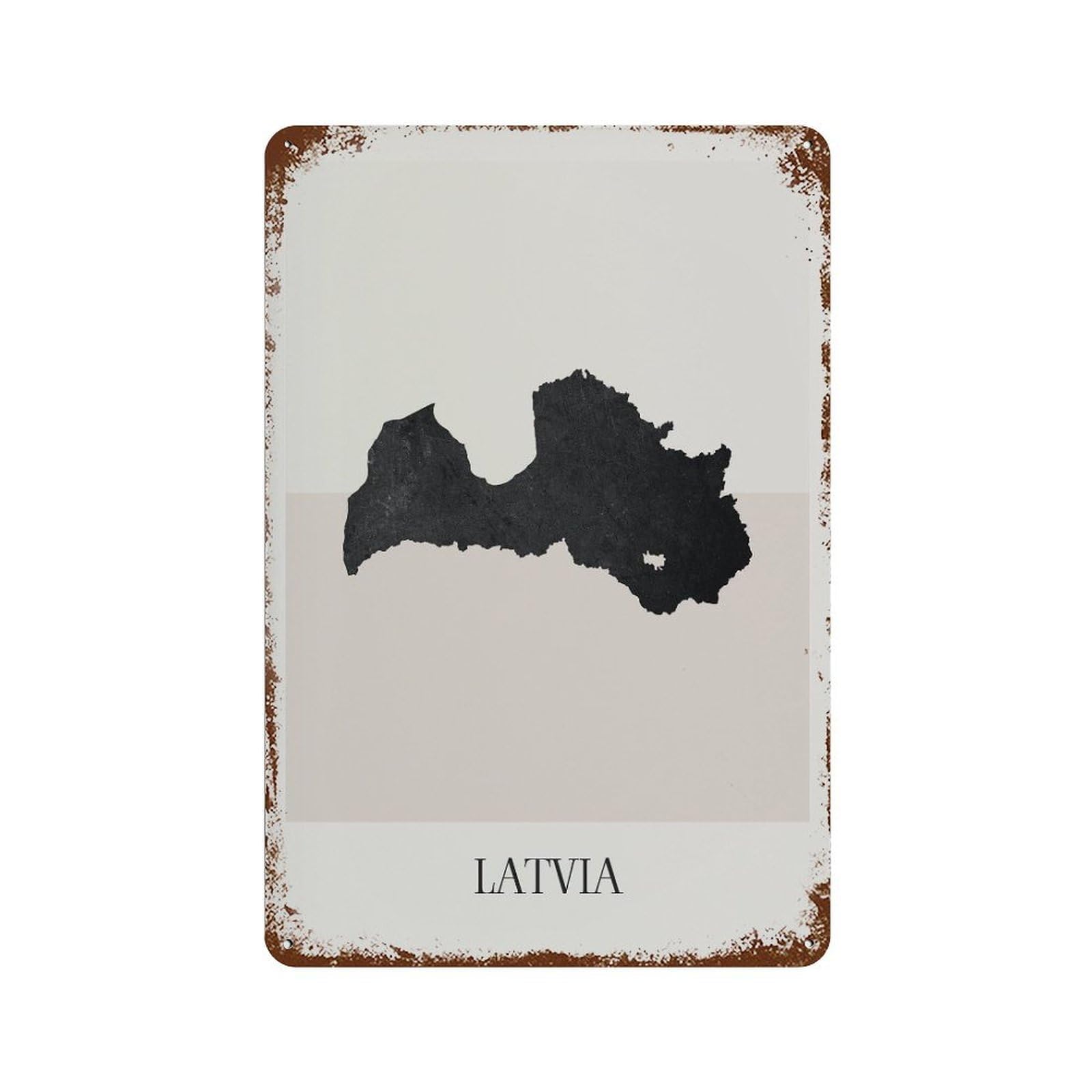 xiaoxiaoshen Latvia Map Minimalist Boho Decor For Home Or Gift (2) Wall Decor Art Metal Tin Poster Modern Home Decor Art Home Bar Shop Decorations Vintage Sign 30x20cm