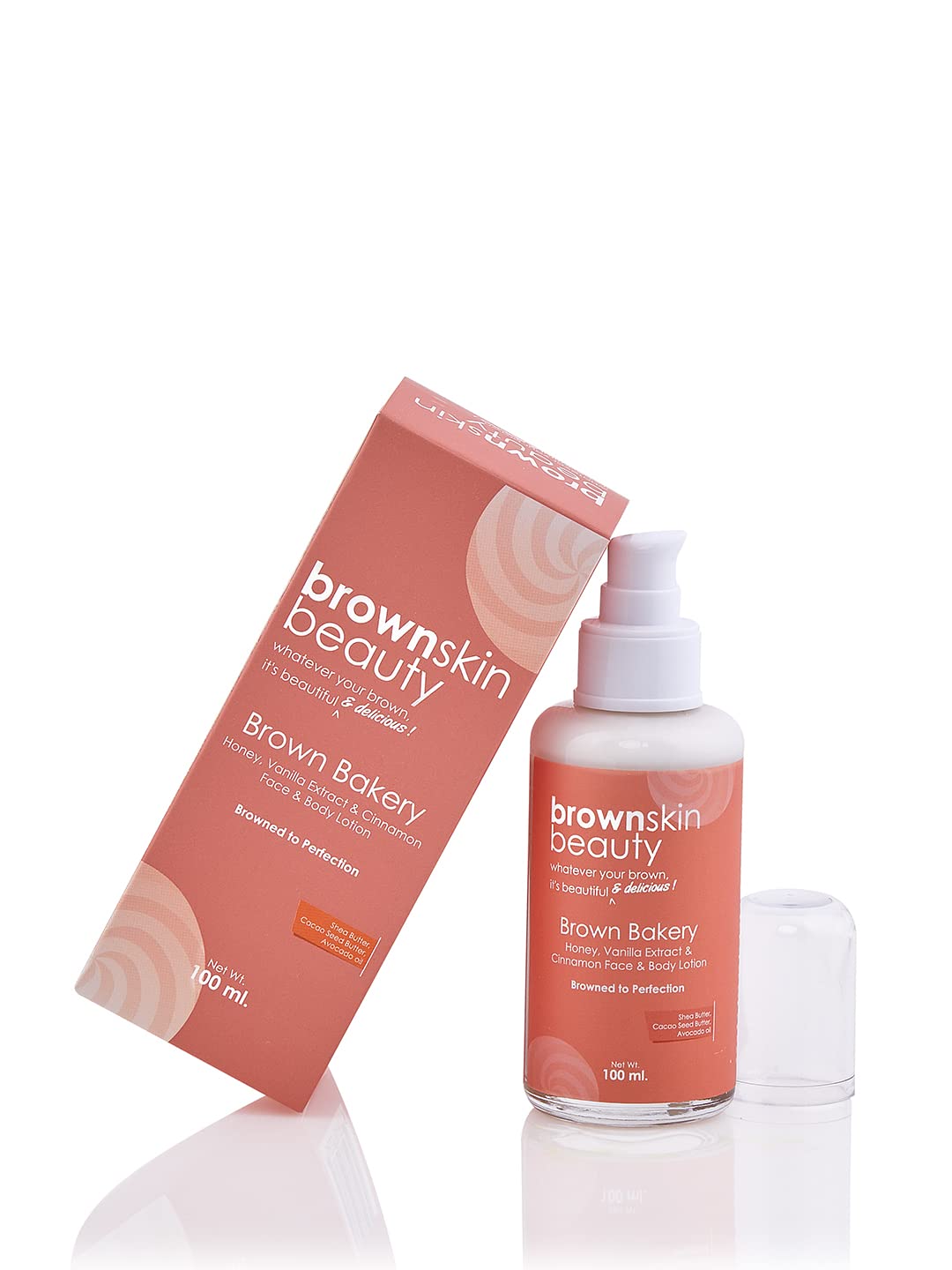 BrownSkin Beauty Brown Bakery Face & Body Lotion 100ml| All Skin Types | Honey, Vanilla & Cinnamon | Moisturize & Nourish