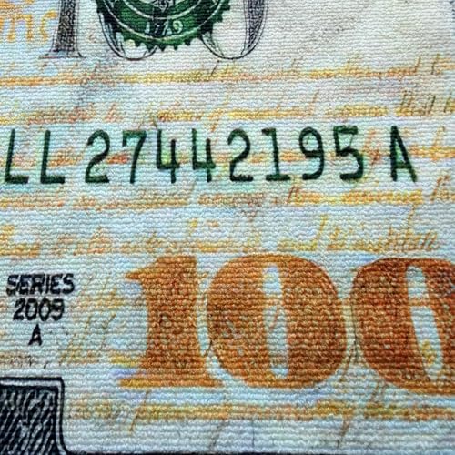 Tapete con diseño billete de 100 dólares 18''x43'' miniatura 4