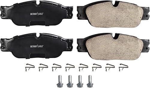 Miniatura 4 de Detroit Axle - Pastillas de freno de cerámica delanteras con líquido de hardware y limpiador para Jaguar S-Type 2005-2006 (modelo R) - 2004  2005