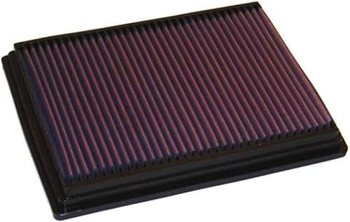K&N Filtro de aire del motor: reutilizable, limpia cada 75,000 millas, lavable, Premium, Filtro de aire de repuesto para automóvil: Compatible con
