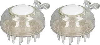 Hair Shampoo Brush, 2PCS Scalp Brush Shower Whale Shape Pressed Scalp Care Shampoo Brush Soft Rubber Scalp Massager Scalp Exfoliator Brush Scalp Care Scrubber for Wet Dry Hair