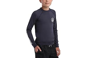 Volcom Boys' UPF 50+ Quick Dry Rash Guard Shirts for Kids