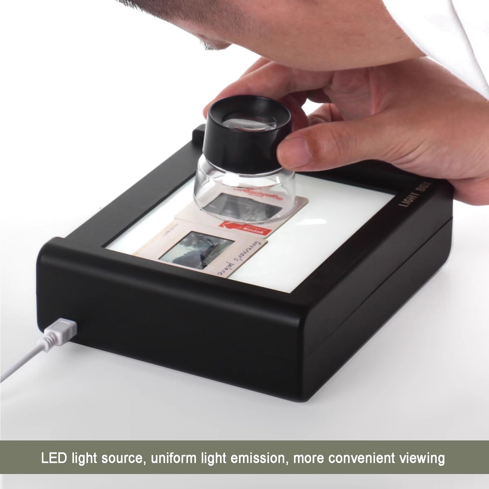 Scanner Mobile per pellicole, Copia di Diapositive e Negativi, con Supporto per pellicole 135, 120, 4x5, visualizzazione con Illuminazione a LED, conversione di pellicole in Foto digitali