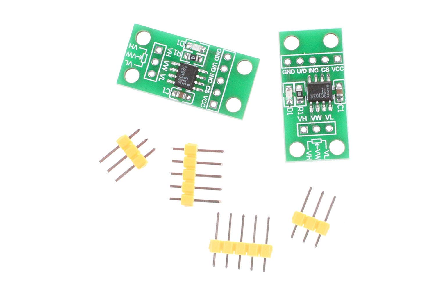 RAKSTORE X9C103S Digitales Potentiometer-Board-Modul DC3V-5V für Arduino, 2 Stück