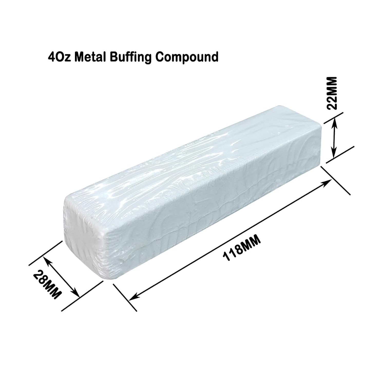 5pc 4 Oz Buffing Compound Kit for Polishing Stainless Steel, Aluminum Alloy