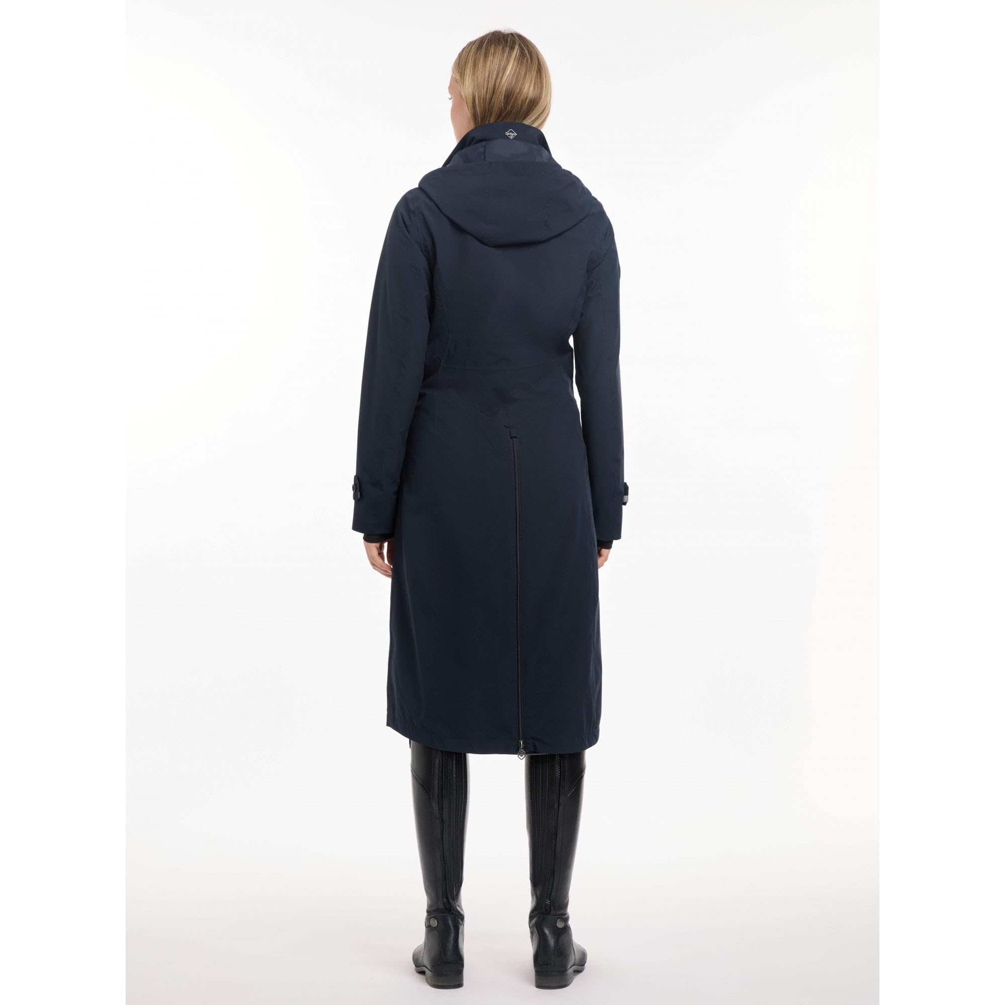 LeMieux Amelie Damen Reitmantel, wasserdicht, leicht, Marineblau, US02