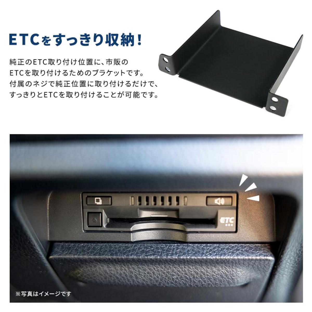 Amazon.co.jp: ハイゼットカーゴ R3.12~ 対応 ETC取付基台 ETC