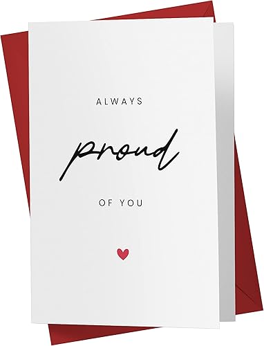 Karto Dulce tarjeta de graduación para hombres y mujeres, tarjeta de felicitación grande de 5.5 x 8.5 pulgadas para hijo, hija, hermano, hermana,