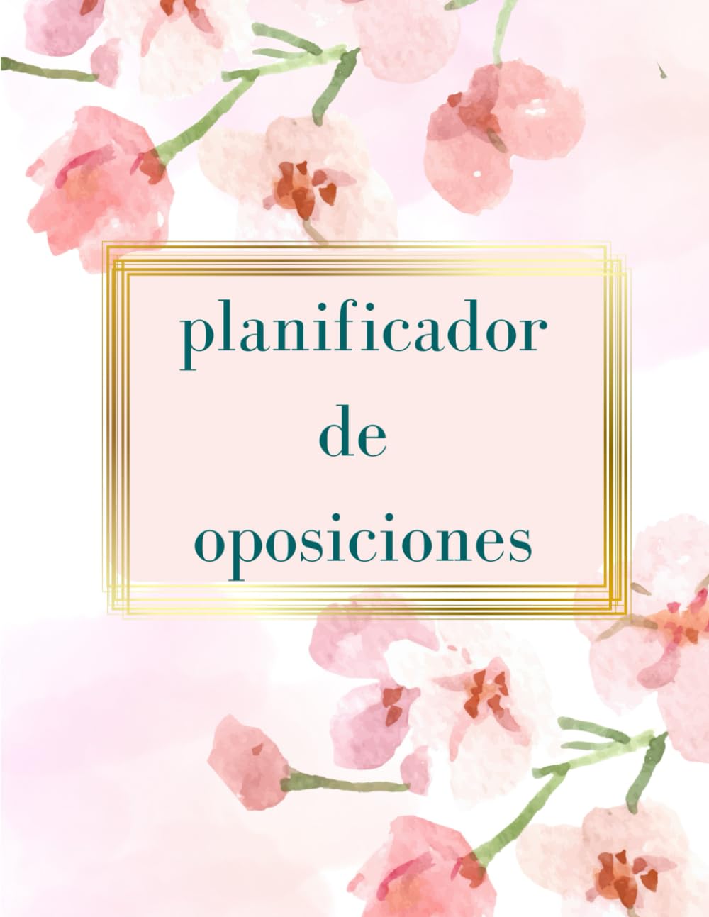 Planificador de oposiciones: Agenda anual y mensual/ Organizador diario / Tamaño grande A4/Organizacion mensual y semanal/Planificador de estudio (PLANIFICADORES OPOSICIONES)