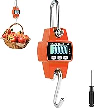 Digital Hanging Scale, 300 kg, Crane Scales Precision Portability Made of Aluminium, Wild Scale, Hook Scales for Hunting, Fishing, Farm, Farm, Factory, Wharf Weighs, Steel Raw Materials