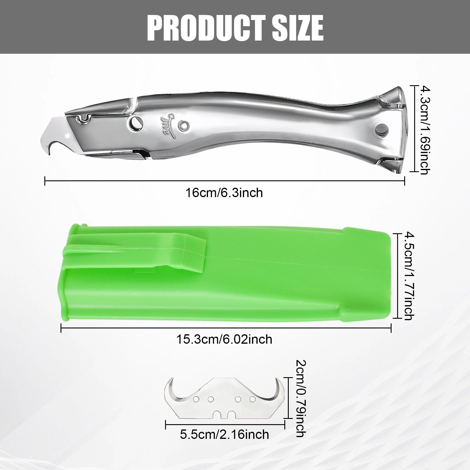 Araseur Vice-versa Couteau à Moquette | Lame Crochet Cutter | Revêtement Sols