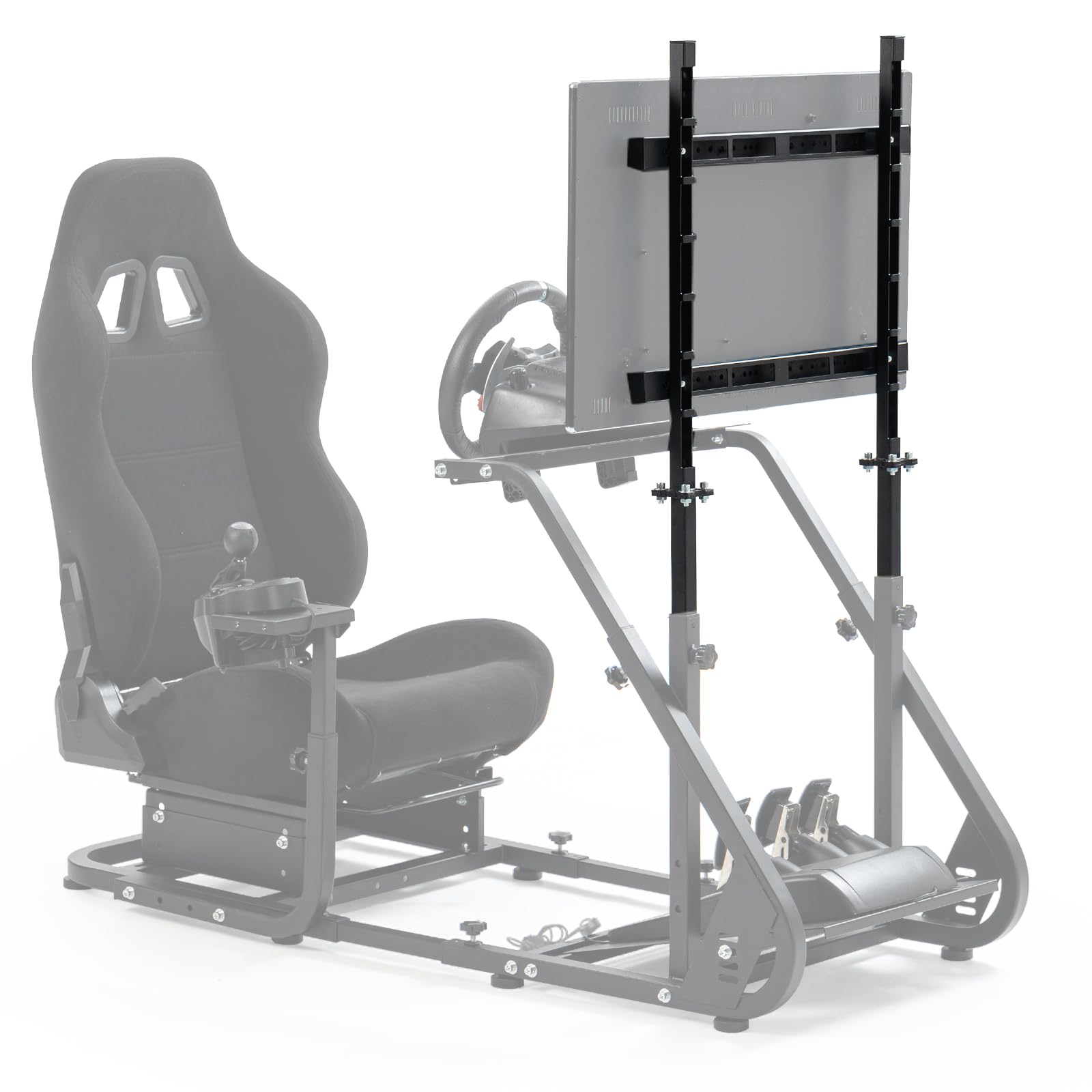 Dardoo Racing Simulator Cockpit Monitor Mount Fits for Logitech Thrustmaster G923 G29 G920 Wheel Frame Xbox One PC